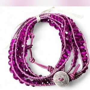Bindy Purple Wrap Bracelet